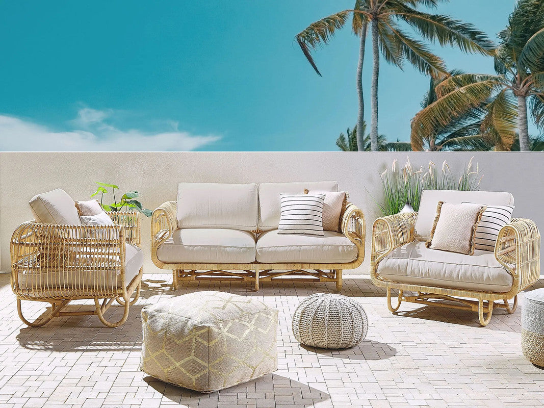 3 piece rattan seating group sale